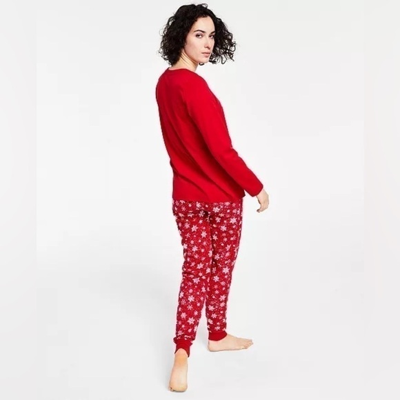 FAMILY PAJAMAS Matching Women's Merry Snowflake Mix It Family Pajama Set XL - Picture 3 of 8
